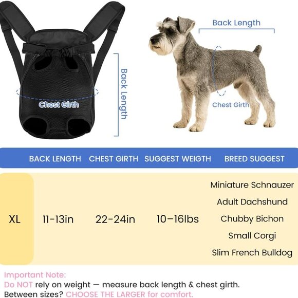 Dog Backpack Carrier XL - Picture 3 of 7